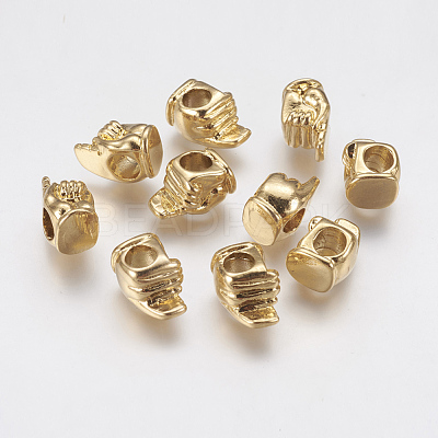 Ion Plating(IP) 304 Stainless Steel European Beads STAS-J022-038G-1