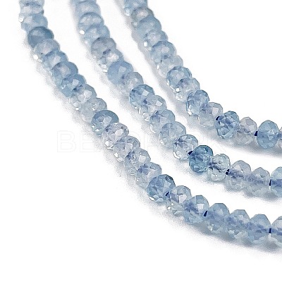 Natural Aquamarine Beads Strands LS-G-L587-B02-01-1