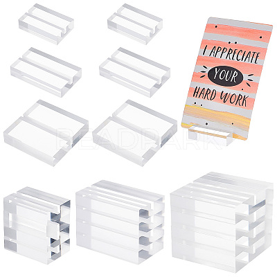 20Pcs 3 Style Transparent Acrylic Bases FIND-PH0007-03-1