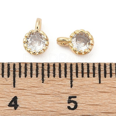 Brass Pave Cubic Zirconia Pendants KK-H204-03KCG-01-1