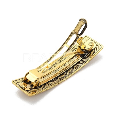 Viking Knot Alloy Retro Hair Barrettes AJEW-K048-03AG-1