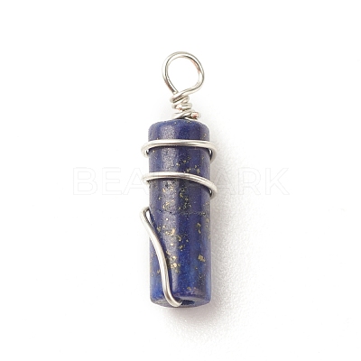 Natural Mixed Stone Pendants PALLOY-JF01570-1