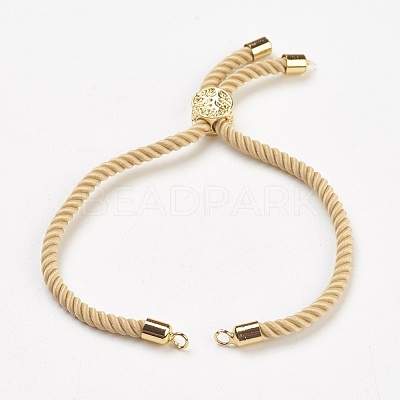 Nylon Twisted Cord Bracelet Making MAK-F018-08G-RS-1