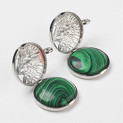 Natural & Synthetic Gemstone Pendants G-G910-C-1