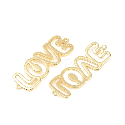 Brass Hollow Connector Charm KK-F931-28B-G-1