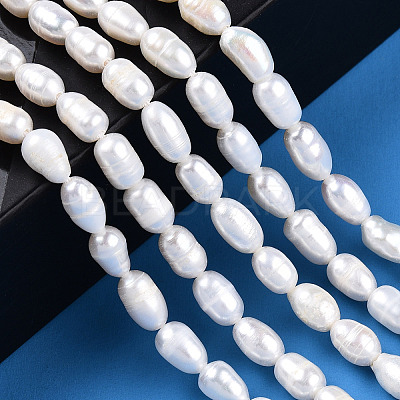 Natural Cultured Freshwater Pearl Beads Strands PEAR-N012-04N-1
