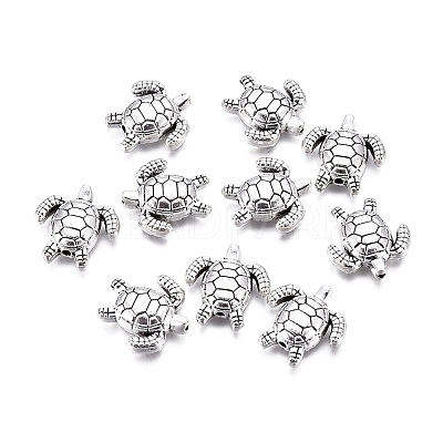 Tibetan Style Alloy Beads X-TIBEB-L004-031AS-1