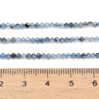 Natural Devil Blue Aquamarine Beads Strands GG-CBA77FB-B06-2mm-1