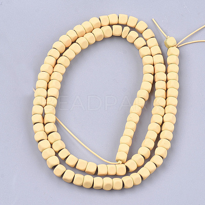 Spray Painted Non-magnetic Synthetic Hematite Beads Strands G-T116-14-07-1