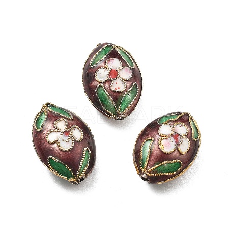Handmade Cloisonne Beads CLB-Q002-08B-1