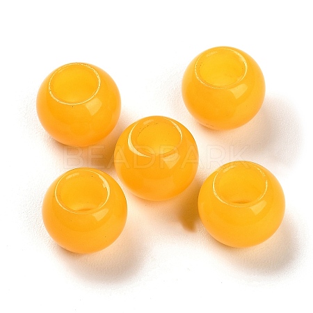 Natural Topaz Jade Dyed European Beads G-R488-01C-1
