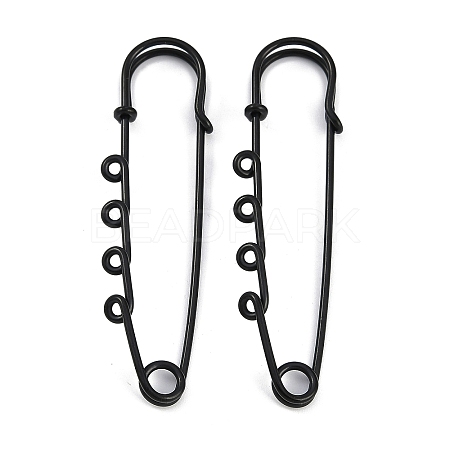 Ion Plating(IP) 304 Stainless Steel Safety Pins Brooch Findings STAS-K252-05B-EB-1