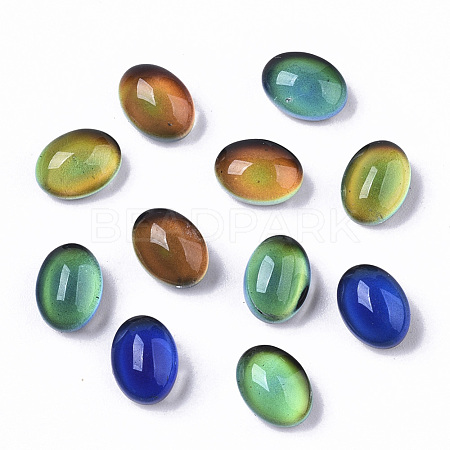 Translucent Glass Cabochons GLAA-T023-02A-1