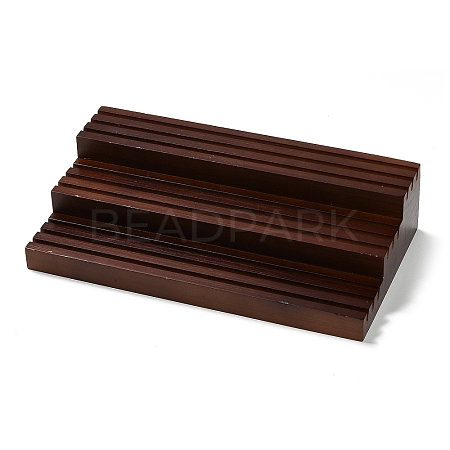(Defective Closeout Sale: Scratched) 3-Tier Wood Slotted Display Riser Stands ODIS-XCP0001-31-1