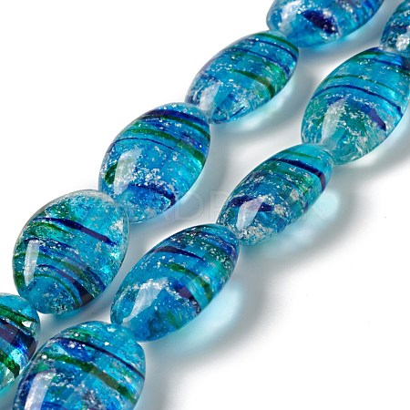 Handmade Lampwork Beads Strands LAMP-C008-05A-1
