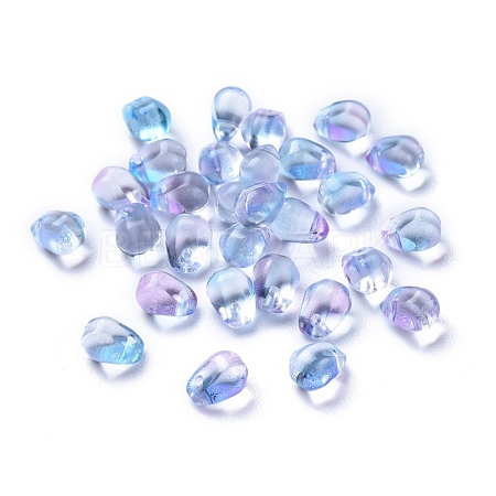 Transparent Glass Charms GLAA-O017-02A-1