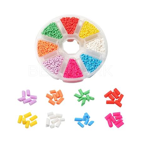 8000Pcs 8 Colors Handmade Polymer Clay Sprinkle Beads CLAY-YW0001-13A-1