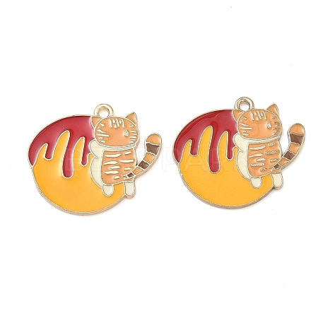 Alloy Enamel Pendants ENAM-A013-01E-G-1