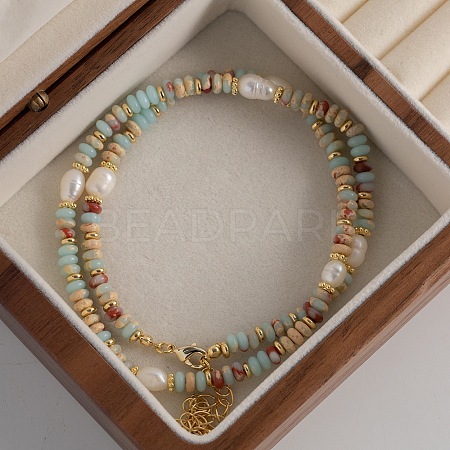 Natural Freshwater Pearl Potato Necklaces FS-WG9BE95-01-1