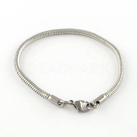 Tarnish Resistant 304 Stainless Steel European Style Bracelets for Jewelry Making LS-PPJ-R002-02-1