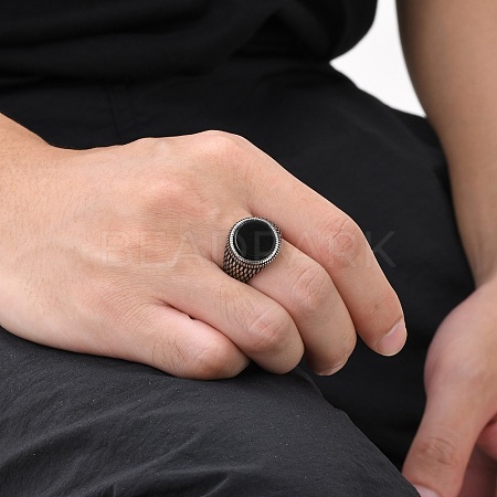 Stainless Steel Color Finger Rings for Men FS-WG49563-01-1