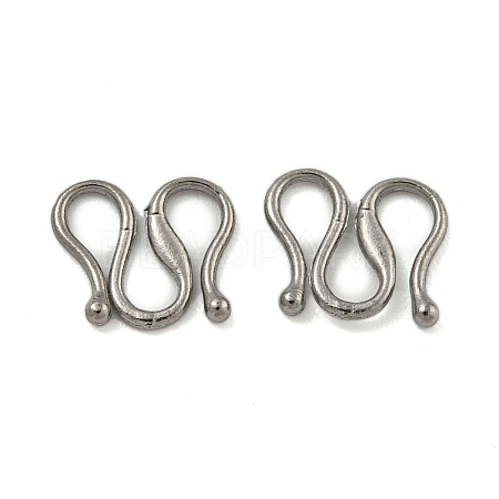 Non-Tarnish 304 Stainless Steel S-Hook Clasps STAS-U007-19A-P-1