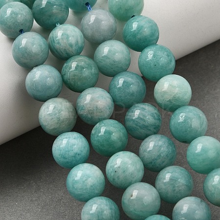 Natural Amazonite Beads Strands LS-G-F461-12-10mm-01A-1