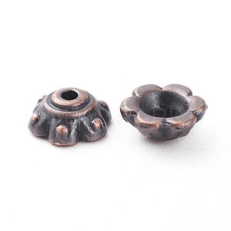Tibetan Style Bead Caps RLF0571Y-NF-1