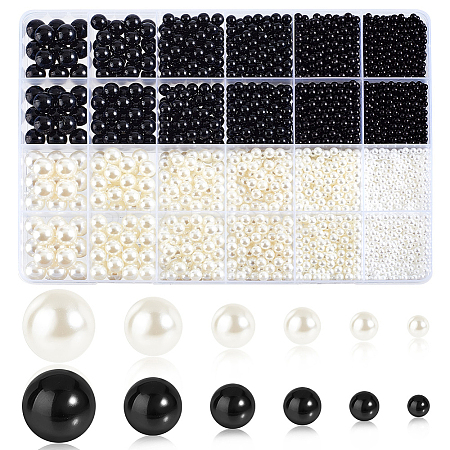   3492Pcs 12 Styles   Imitation Pearl Acrylic Beads OACR-PH0004-13-1