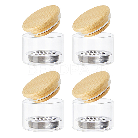 Glass Nail Dish Cup TOOL-WH0059-030-1
