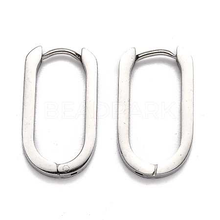 Tarnish Resistant 304 Stainless Steel Huggie Hoop Earrings STAS-H156-11C-P-1