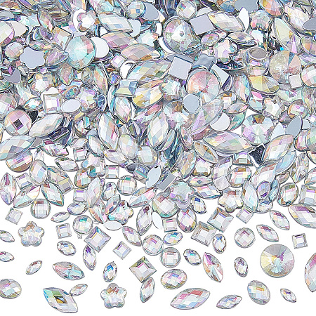 600Pcs Acrylic Rhinestone Cabochons DIY-WH20007-239B-1