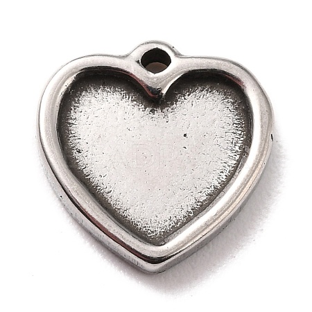 Non-Tarnish 304 Stainless Steel Charms Cabochons Settings LS-STAS-B024-67P-1