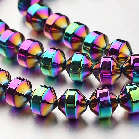Electroplate Non-magnetic Synthetic Hematite Bead Strands G-F300-31A-02-1