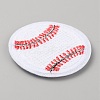 Sports Ball Theme Computerized Towel Fabric Embroidery Iron on Cloth Patches PATC-WH0007-23B-2