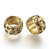 Rondelle Tibetan Style Alloy Beads LS-GLF10982Y-NF-2
