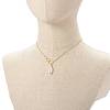 Natural Baroque Pearl Pendant Necklace NJEW-JN03599-03-4