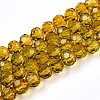 Baking Paint Transparent Glass Beads X1-DGLA-A035-T4mm-A05-1