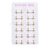 304 Stainless Steel Huggie Hoop Earrings EJEW-L252-043C-G-3