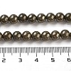 Natural Gold Pyrite Smooth Round Beads Strands G-F197-10-6mm-6