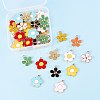 44Pcs 11 Colors Alloy Enamel Pendants ENAM-SZ0002-16-6