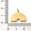 Pride 304 Stainless Steel Enamel Pendants STAS-B079-01G-06-3