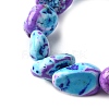 Dyed Natural Magnesite Beads Strands G-L617-A01-02-4