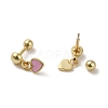 925 Sterling Silver Enamel Earrings for Women EJEW-E307-09G-2