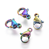 Ion Plating(IP) 304 Stainless Steel Lobster Claw Clasps STAS-E475-02A-2