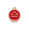 Alloy Enamel Pendants ENAM-S124-01A-07K-2