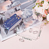 6Pcs Brass Peanut Twister Clasps FIND-SC0003-97P-6