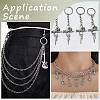 DIY Keychian Jewelry Making Finding Kits DIY-SP0003-24-4