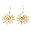 Sun 304 Stainless Steel Dangle Earrings X-EJEW-C142-10G-4