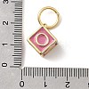 Brass Enamel Pendants KK-P338-43G-03-3